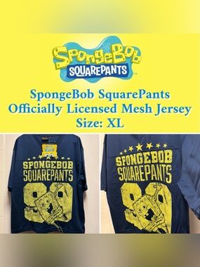 Nickelodeon - SpongeBob SquarePants Officially Licensed Mesh Jersey (XL-New)